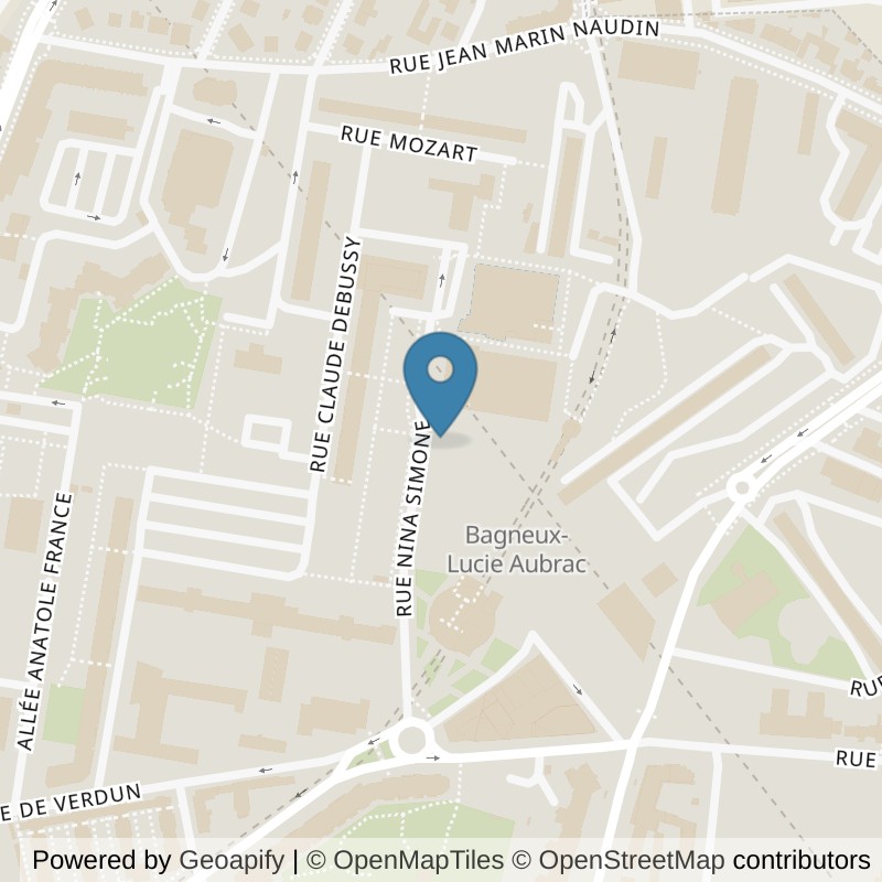 Map: location of Fitness Park Bagneux Lucie Aubrac in Bagneux