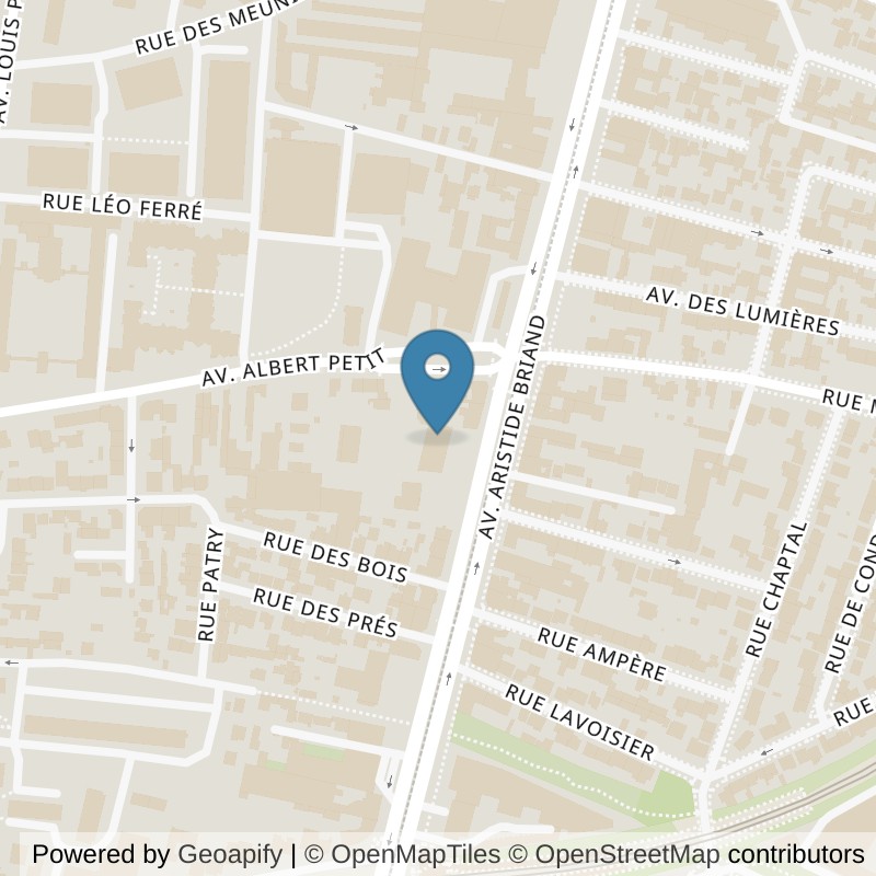 Map: location of Fitness Park Bagneux in Bagneux Hauts-de-Seine
