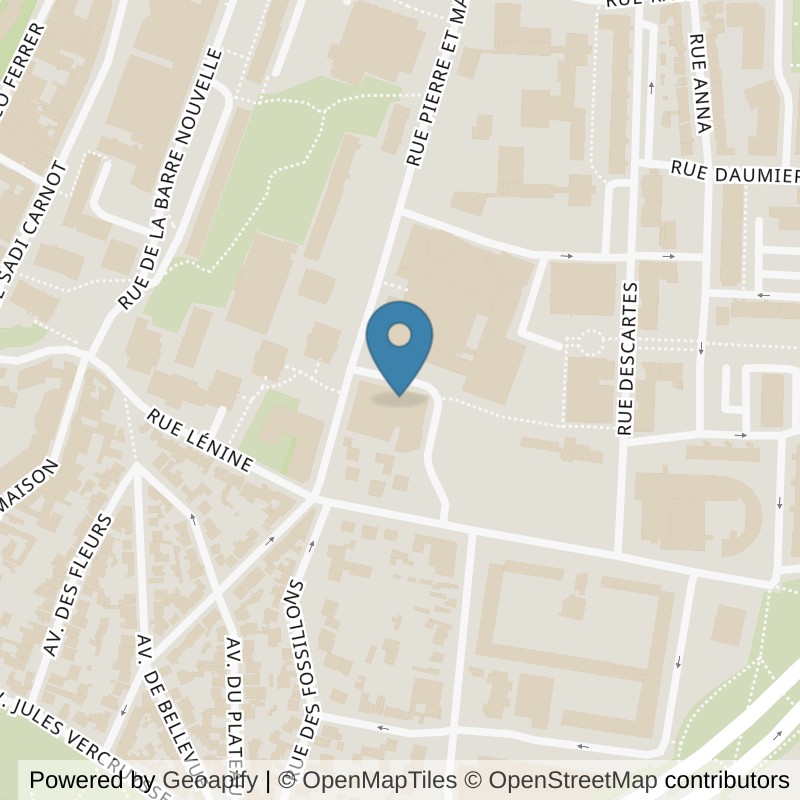 Map: location of Fitness Park Bagnolet in Bagnolet Seine-Saint-Denis