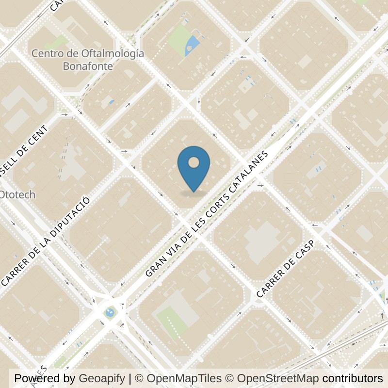 Map: location of Fitness Park Barcelona - Gran Vía in Barcelona