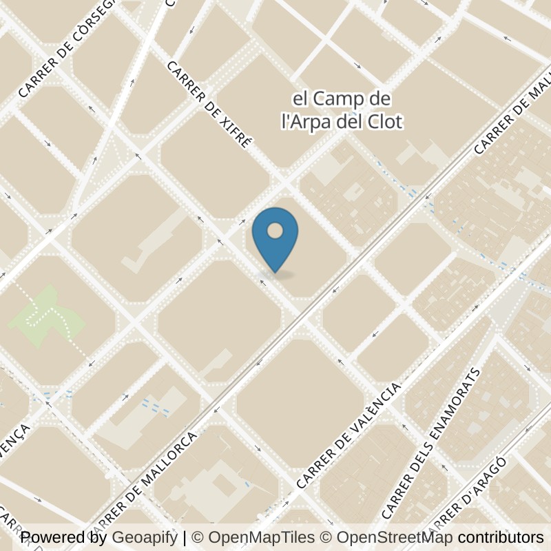 Map: location of Fitness Park Barcelona - Independencia in Barcelona