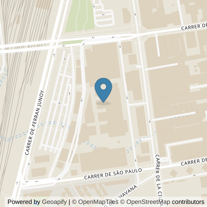 Map: location of Fitness Park Barcelona - La Maquinista in Barcelona