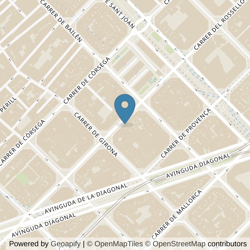 Map: location of Fitness Park Barcelona - Rossello in Barcelona