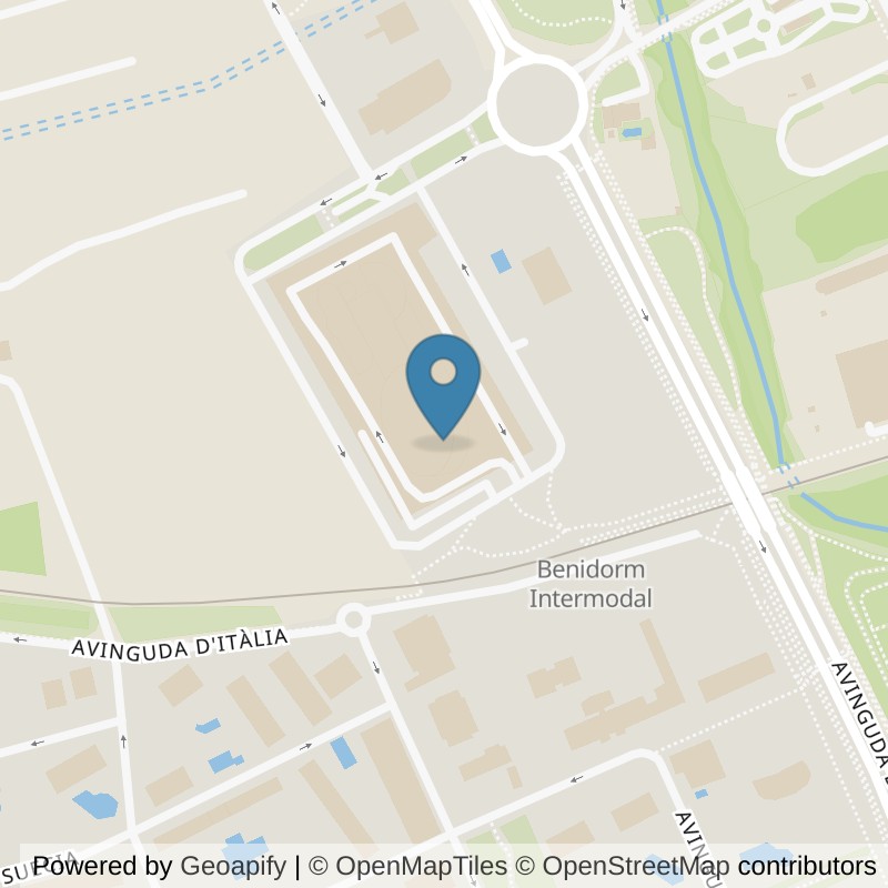 Map: location of Fitness Park Benidorm - La Estación in Benidorm