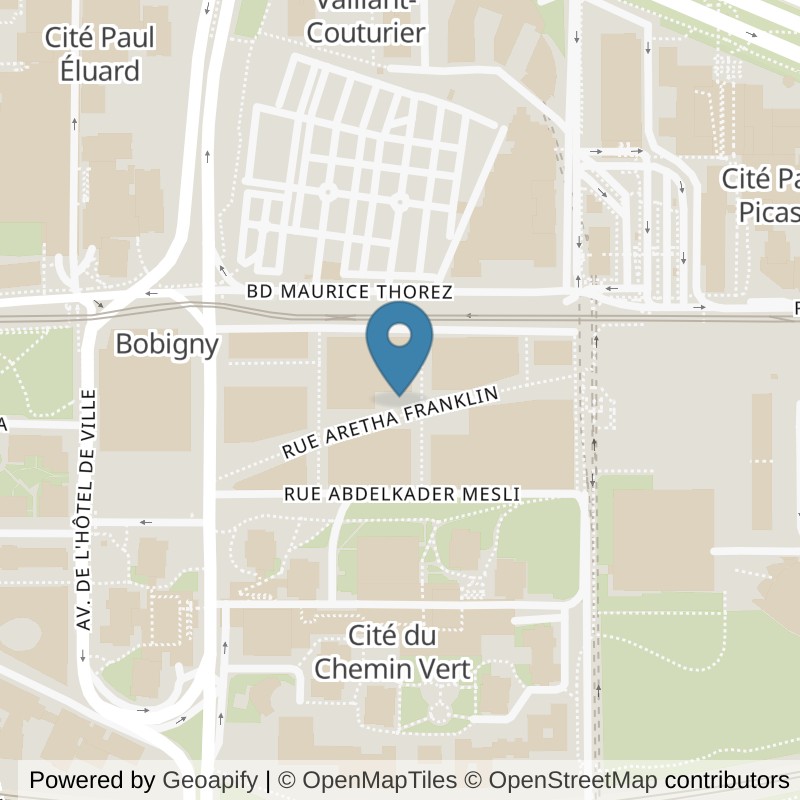 Map: location of Fitness Park Bobigny - Cœur de Ville in Bobigny