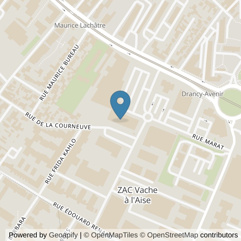 Map: location of Fitness Park Bobigny - Stalingrad in Bobigny Seine-Saint-Denis