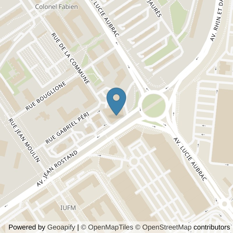 Map: location of Fitness Park Bonneuil-sur-Marne in Bonneuil-sur-Marne Val-de-Marne