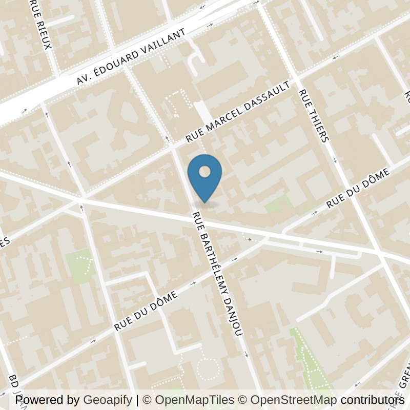 Map: location of Fitness Park Boulogne-Billancourt in Boulogne-Billancourt Hauts-de-Seine