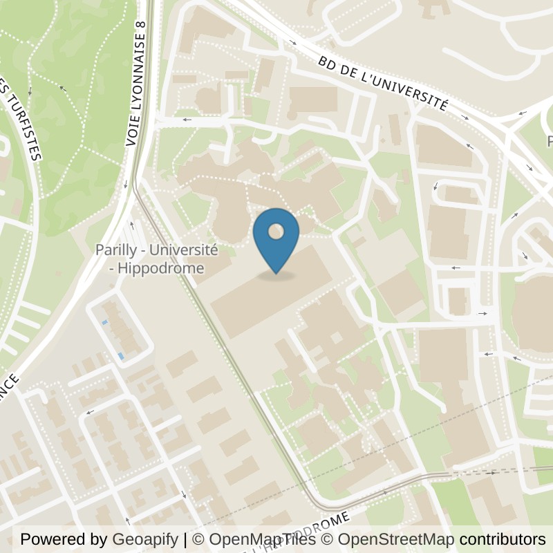 Map: location of Fitness Park Bron in Bron
