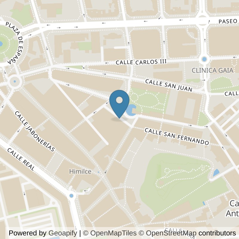 Map: location of Fitness Park Cartagena - Plaza Juan XXIII in Cartagena