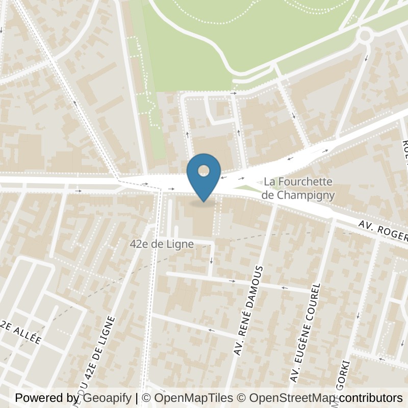 Map: location of Fitness Park Champigny-sur-Marne in Champigny-sur-Marne