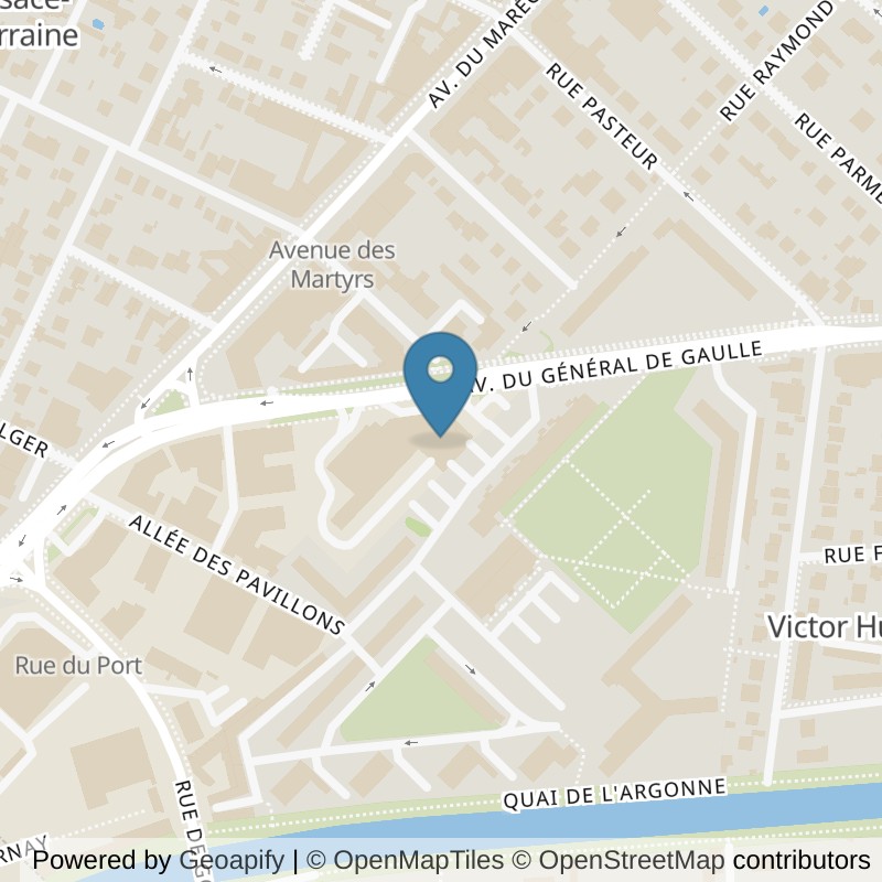 Map: location of Fitness Park Chelles - Général de Gaulle in Chelles Seine-et-Marne
