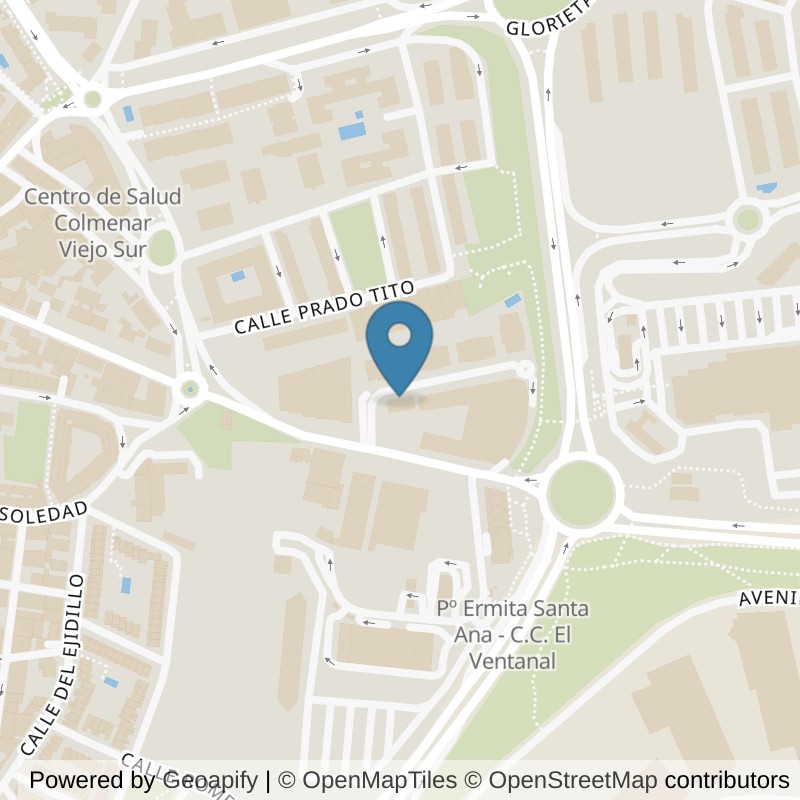 Map: location of Fitness Park Colmenar - La Maquinilla in Madrid