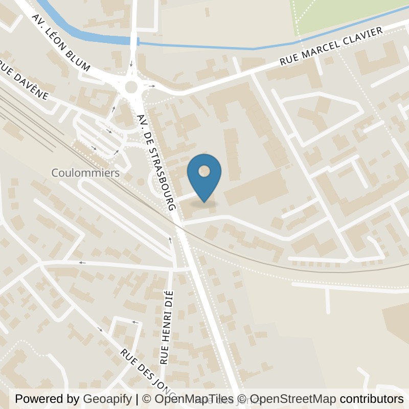 Map: location of Fitness Park Coulommiers in Coulommiers Seine-et-Marne