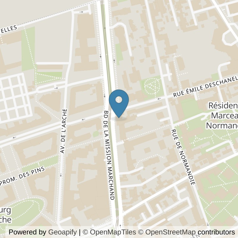 Map: location of Fitness Park Courbevoie - Centre in Courbevoie Hauts-de-Seine