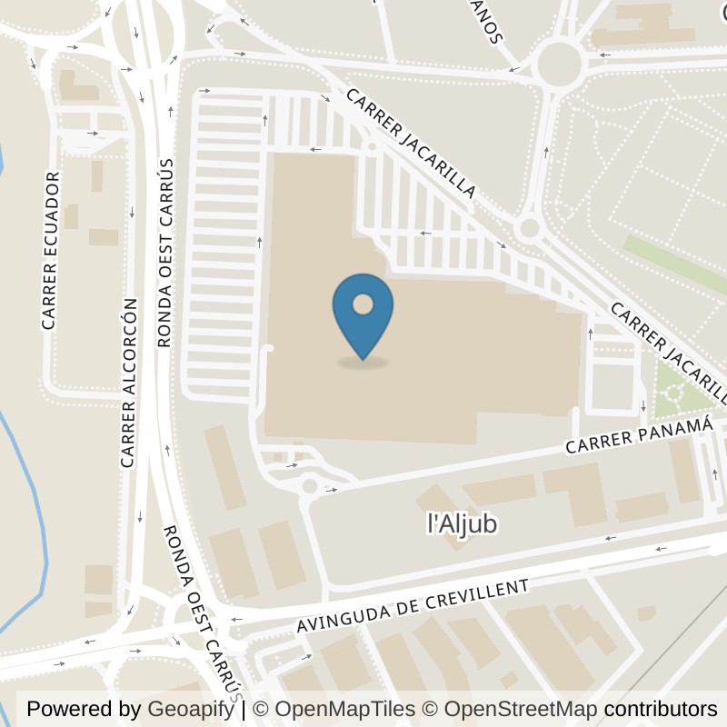 Map: location of Fitness Park Elche - Aljub in Elche