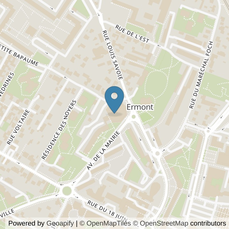 Map: location of Fitness Park Ermont in Ermont