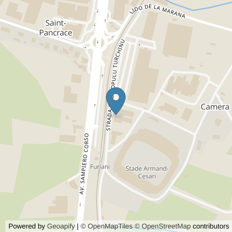 Map: location of Fitness Park Bastia - Furiani in Furiani