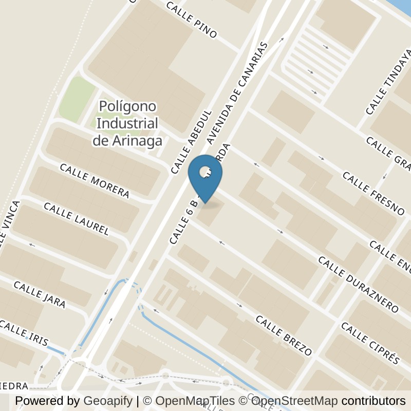 Map: location of Fitness Park Gran Canaria - Cruce de Arinaga in Agüimes