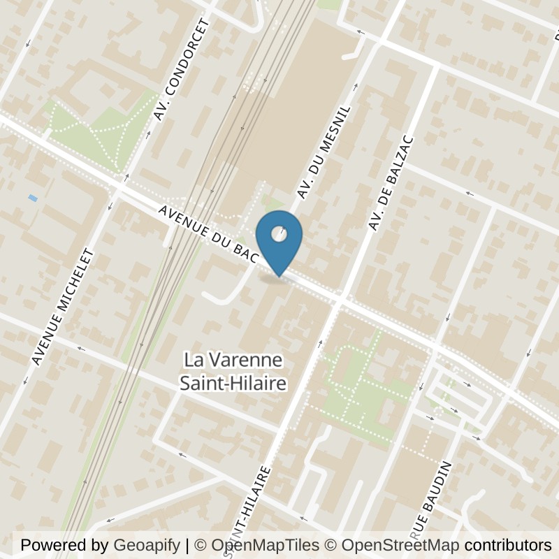 Map: location of Fitness Park La Varenne Saint-Hilaire in La Varenne Saint Hilaire