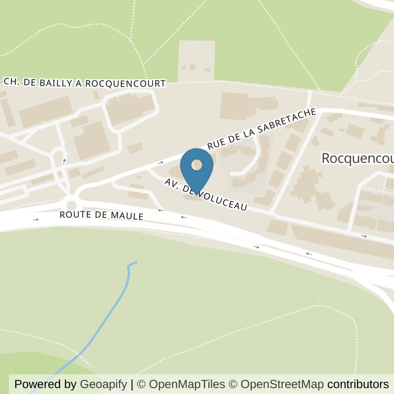 Map: location of Fitness Park Le Chesnay in Le Chesnay-Rocquencourt