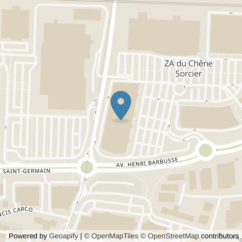 Map: location of Fitness Park Les Clayes-sous-Bois in Les Clayes sous Bois Yvelines