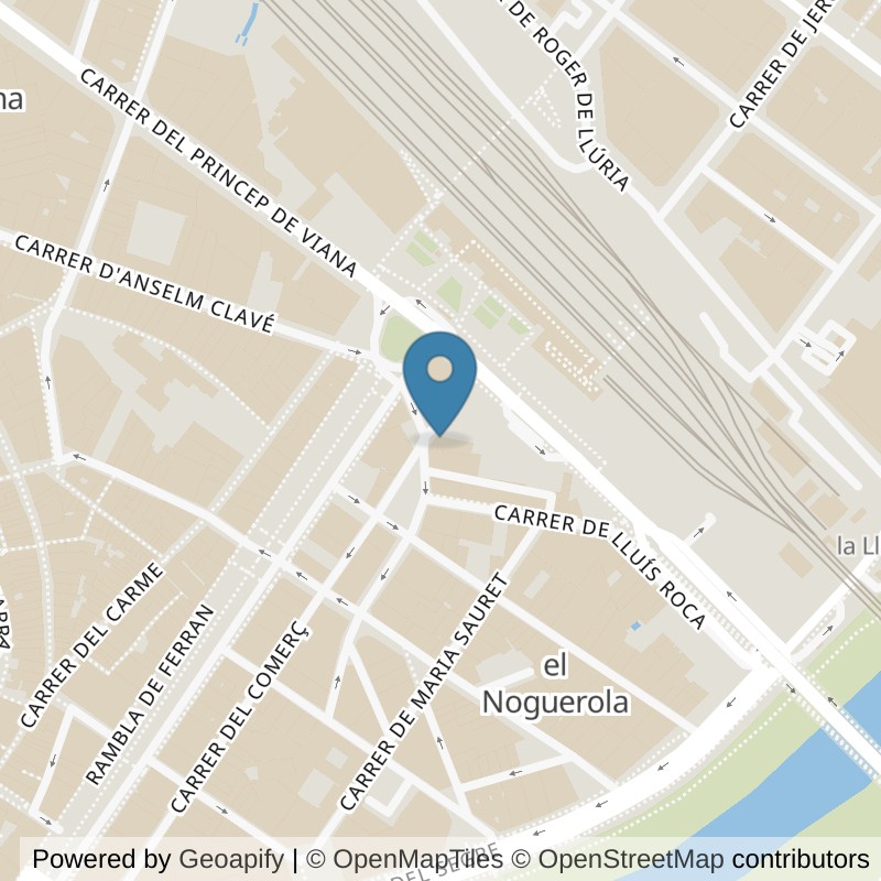 Map: location of Fitness Park Lleida - Plaza Noguerola in Lleida