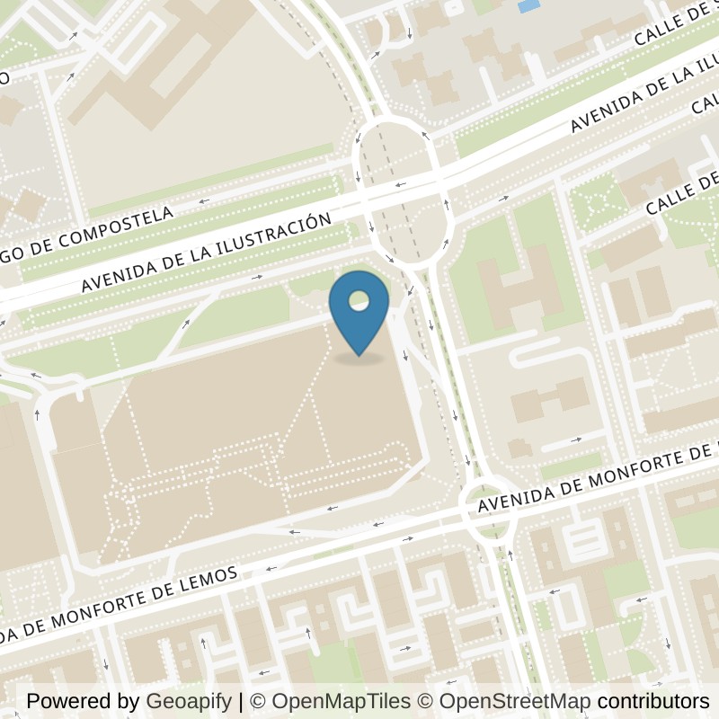 Map: location of Fitness Park Madrid - La Vaguada in Madrid