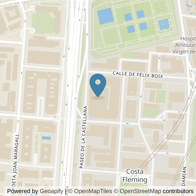 Map: location of Fitness Park Madrid - Nuga Castellana in Madrid