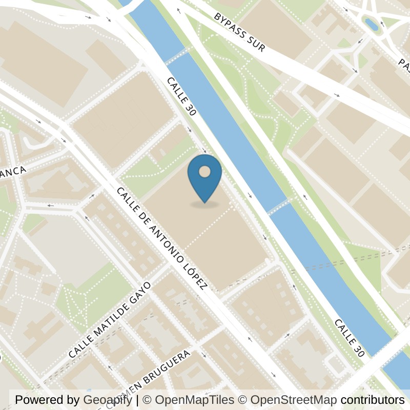 Map: location of Fitness Park Madrid - Rio 2 in Madrid