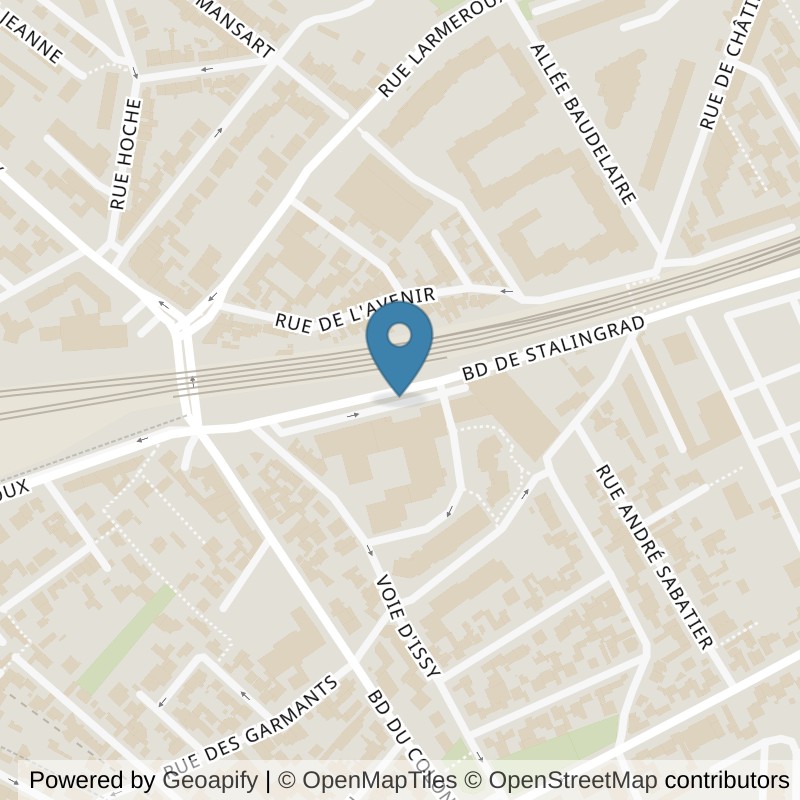 Map: location of Fitness Park Malakoff in Malakoff