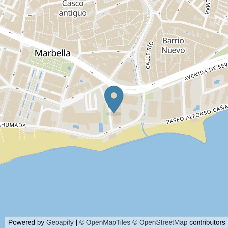 Map: location of Fitness Park Marbella - Marbell Center in Marbella