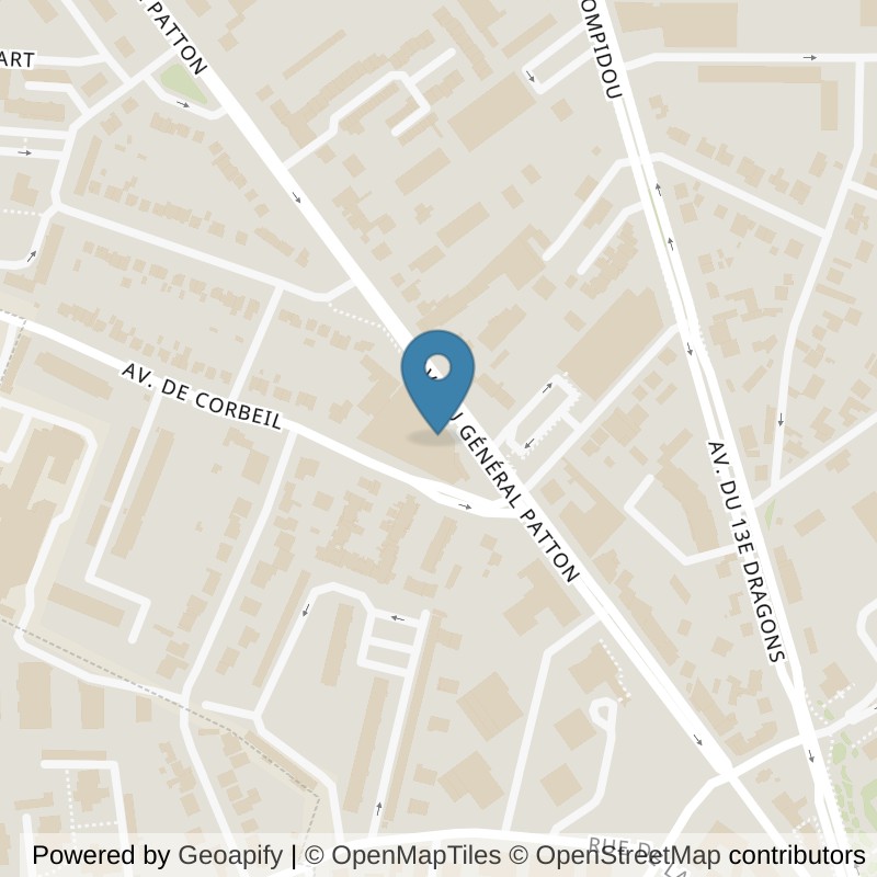Map: location of Fitness Park Melun in Melun