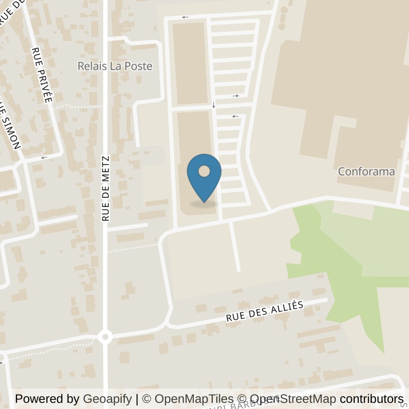 Map: location of Fitness Park Mondelange in Mondelange Moselle