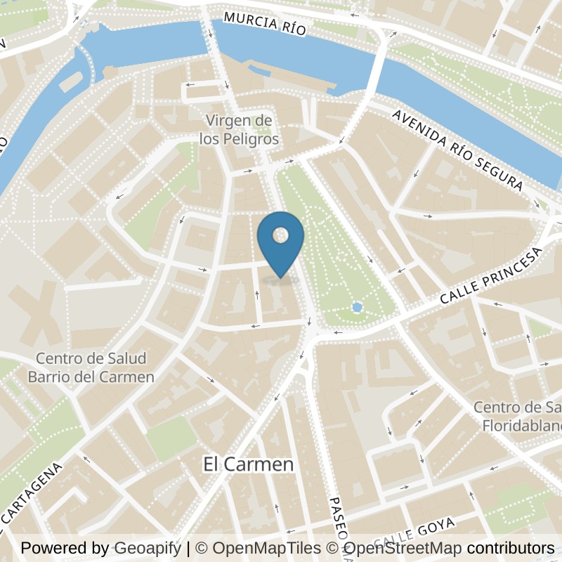 Map: location of Fitness Park Murcia - Alameda Colón in Murcia