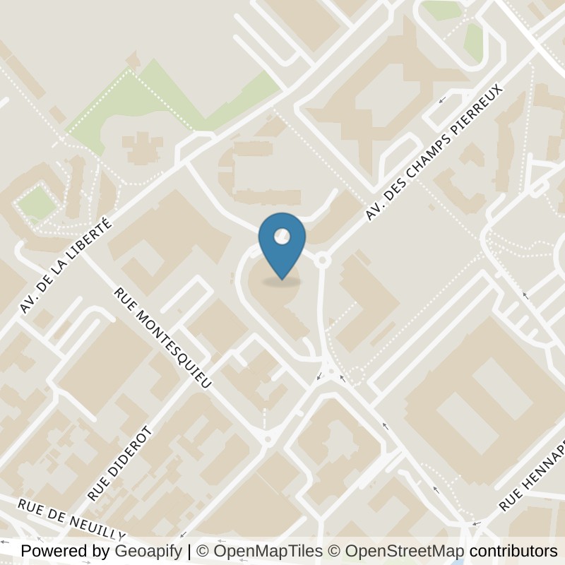 Map: location of Fitness Park Nanterre - Les Champs Pierreux in Nanterre Hauts-de-Seine
