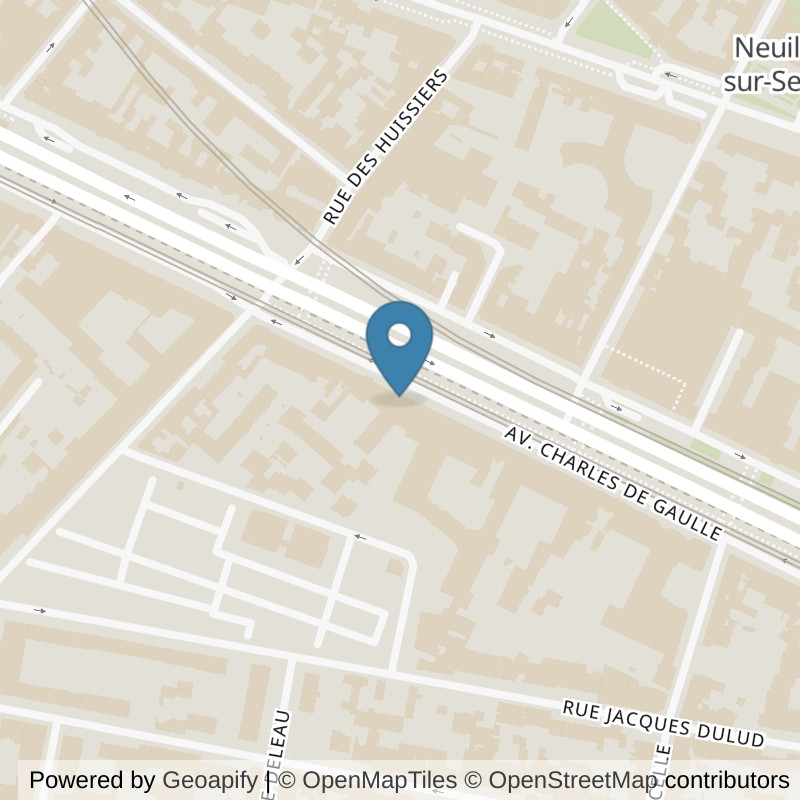 Map: location of Fitness Park Neuilly sur Seine in Neuilly sur Seine