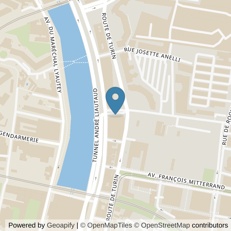 Map: location of Fitness Park Nice - Vérany in Nice Alpes-Maritimes
