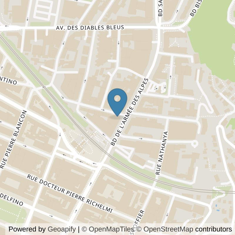 Map: location of Fitness Park Nice - Riquier in Nice Alpes-Maritimes