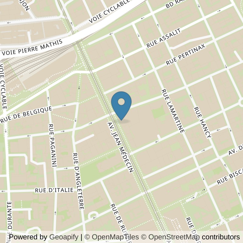 Map: location of Fitness Park Nice - Jean Médecin in Nice Alpes-Maritimes