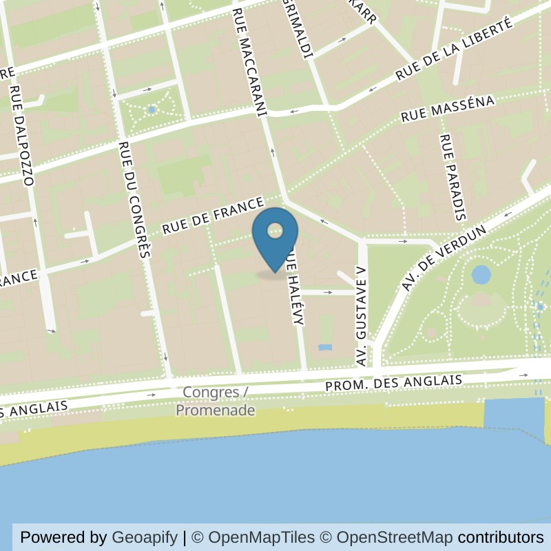 Map: location of Fitness Park Nice - Promenade in Nice Alpes-Maritimes