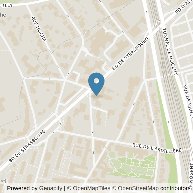 Map: location of Fitness Park Nogent-sur-Marne in Nogent Sur Marne