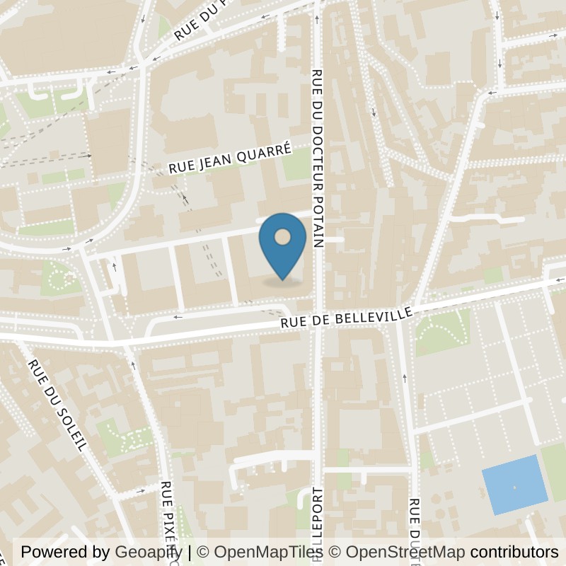 Map: location of Fitness Park Paris Belleville in Paris
