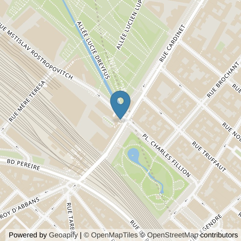 Map: location of Fitness Park Paris - Batignolles in Paris Paris