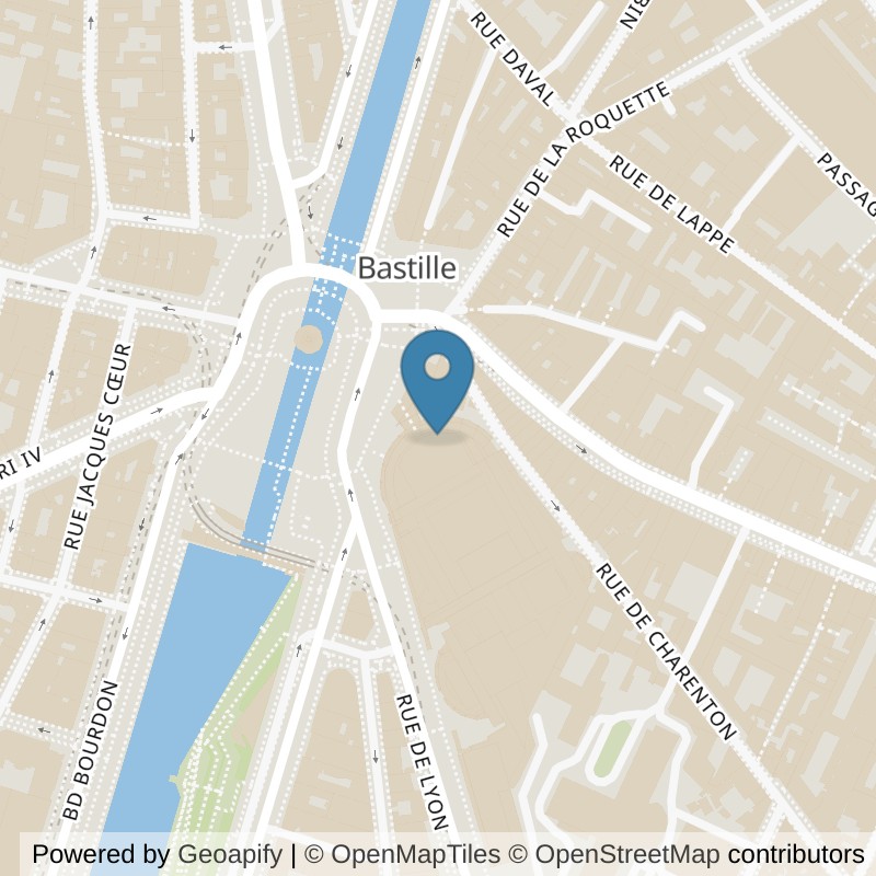 Map: location of Fitness Park Paris - Bastille in Paris Paris