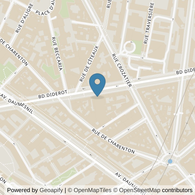 Map: location of Fitness Park Paris - Diderot in Paris Paris