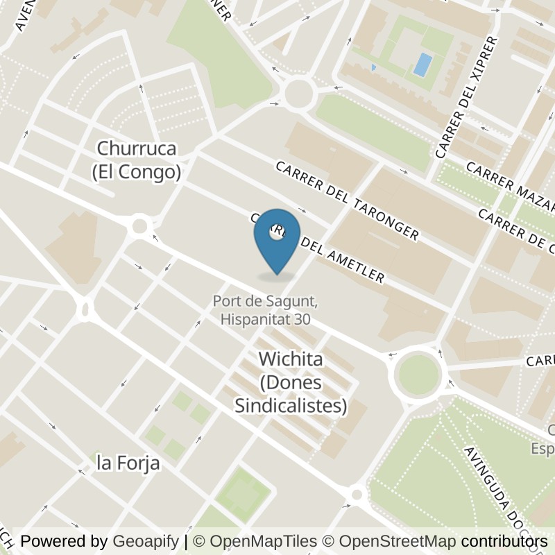 Map: location of Fitness Park Puerto de Sagunto - Av Hispanidad in Sagunto