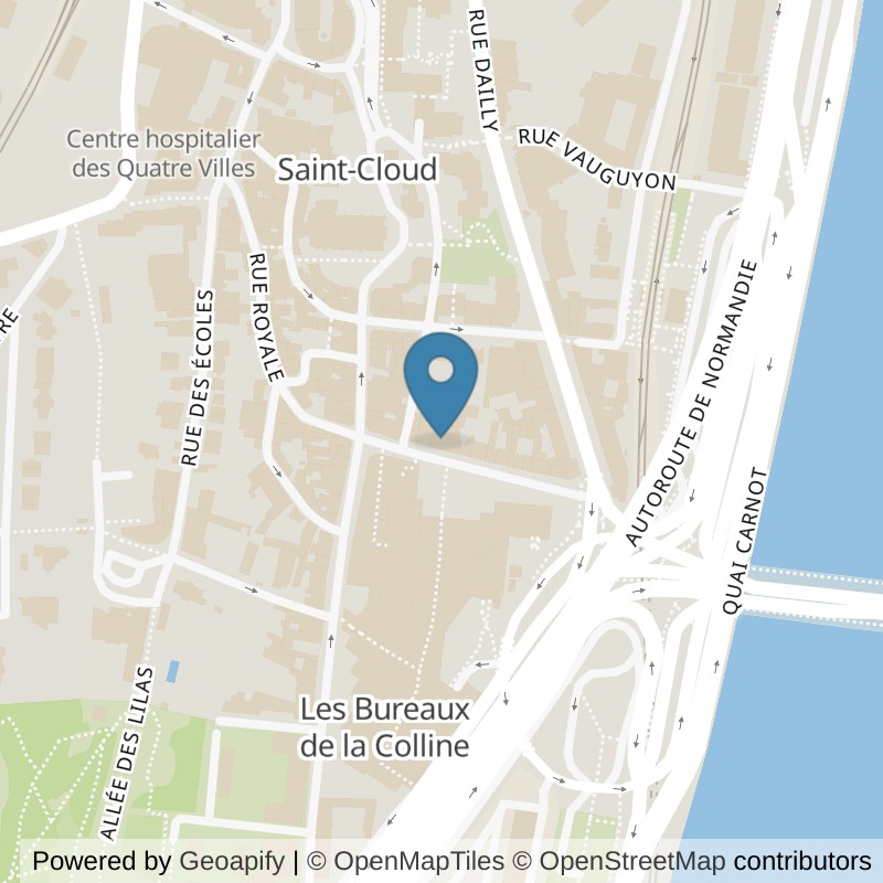 Map: location of Fitness Park Saint-Cloud in Saint-Cloud