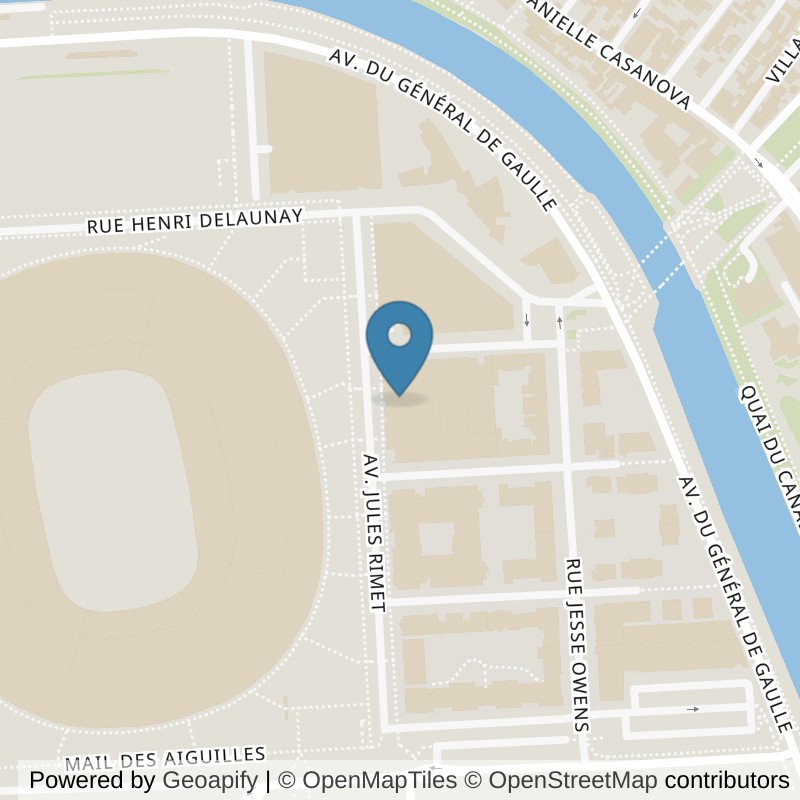 Map: location of Fitness Park Saint-Denis - Stade de France in Saint Denis Seine-Saint-Denis