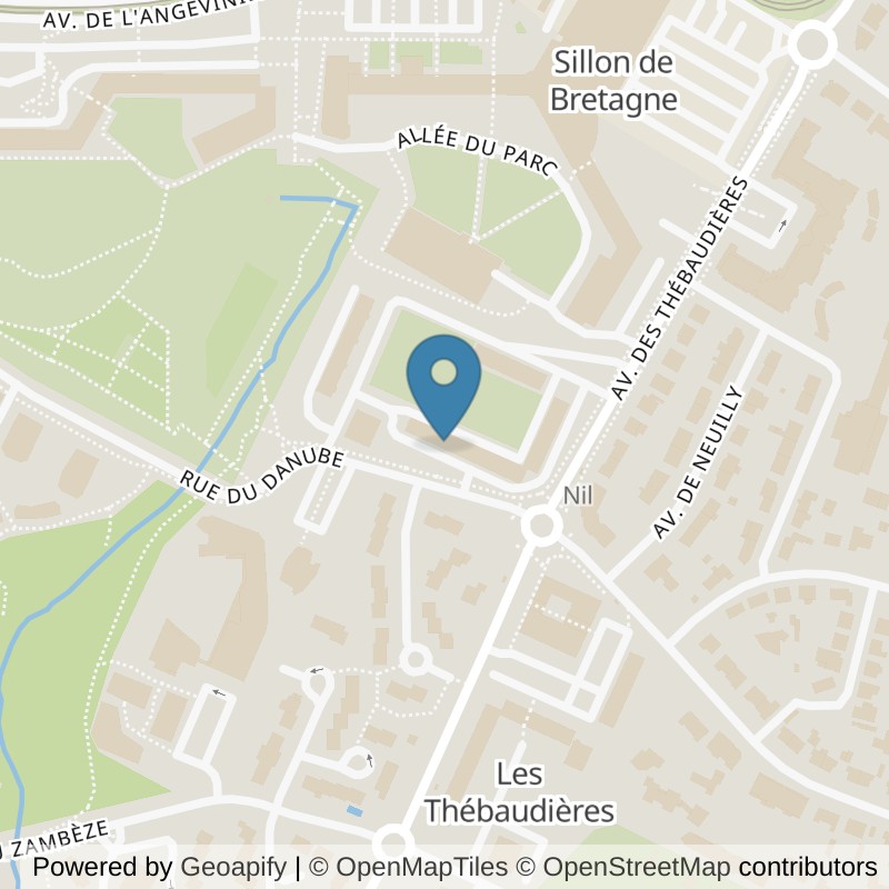 Map: location of Fitness Park Saint-Herblain - Le Sillon Shopping in Saint Herblain Loire-Atlantique